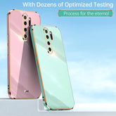 XINLI Straight Edge 6D Electroplate TPU Phone Case